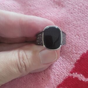 Men's Black and Silver Ring- Could Be unisex!!